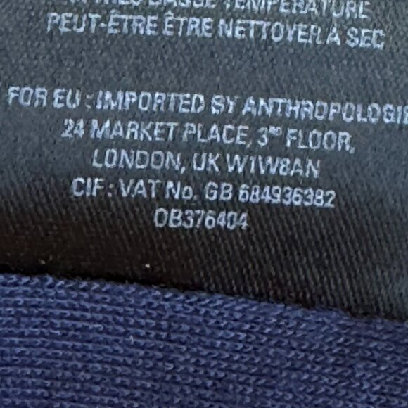 Maeve Anthropologie Faux Wrap Petal Pop Pencil Skirt Stretch Navy Pink Size 8 - Picture 11 of 11